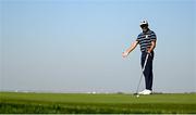 29 September 2023; Rickie Fowler of USA reacts to a missed putt on the 11th green during the morning foursomes matches on day one of the 2023 Ryder Cup at Marco Simone Golf and Country Club in Rome, Italy. Photo by Ramsey Cardy/Sportsfile