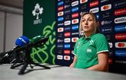 29 September 2023; Head of nutrition Emma Gardner during an Ireland rugby media conference at Complexe de la Chambrerie in Tours, France. Photo by Harry Murphy/Sportsfile