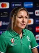 29 September 2023; Head of nutrition Emma Gardner during an Ireland rugby media conference at Complexe de la Chambrerie in Tours, France. Photo by Harry Murphy/Sportsfile