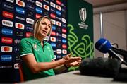 29 September 2023; Head of nutrition Emma Gardner during an Ireland rugby media conference at Complexe de la Chambrerie in Tours, France. Photo by Harry Murphy/Sportsfile