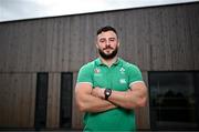 29 September 2023; Robbie Henshaw poses for a portait during an Ireland rugby media conference at Complexe de la Chambrerie in Tours, France. Photo by Harry Murphy/Sportsfile