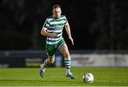 22 September 2023; Sean Hoare of Shamrock Rovers during the SSE Airtricity Men's Premier Division match between UCD and Shamrock Rovers at UCD Bowl in Dublin. Photo by Stephen McCarthy/Sportsfile