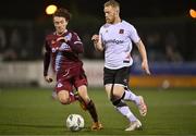 29 September 2023; Daryl Horgan of Dundalk in action against Darragh Markey of Drogheda United during the SSE Airtricity Men's Premier Division match between Dundalk and Drogheda United at Oriel Park in Dundalk, Louth. Photo by Ben McShane/Sportsfile