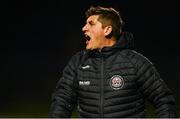 29 September 2023; Bohemians manager Declan Devine during the SSE Airtricity Men's Premier Division match between Bohemians and Sligo Rovers at Dalymount Park in Dublin. Photo by Tyler Miller/Sportsfile