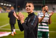 29 September 2023; Graham Burke of Shamrock Rovers after /.the SSE Airtricity Men's Premier Division match between Shamrock Rovers and Shelbourne at Tallaght Stadium in Dublin. Photo by Stephen McCarthy/Sportsfile