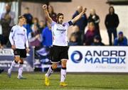 29 September 2023; Robbie Benson of Dundalk celebrates at the final whistle of the SSE Airtricity Men's Premier Division match between Dundalk and Drogheda United at Oriel Park in Dundalk, Louth. Photo by Ben McShane/Sportsfile