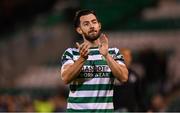 29 September 2023; Richie Towell of Shamrock Rovers after the SSE Airtricity Men's Premier Division match between Shamrock Rovers and Shelbourne at Tallaght Stadium in Dublin. Photo by Stephen McCarthy/Sportsfile