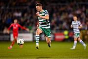 29 September 2023; Dylan Watts of Shamrock Rovers during the SSE Airtricity Men's Premier Division match between Shamrock Rovers and Shelbourne at Tallaght Stadium in Dublin. Photo by Stephen McCarthy/Sportsfile