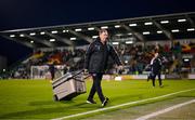 29 September 2023; Shamrock Rovers kitman John Cregan before the SSE Airtricity Men's Premier Division match between Shamrock Rovers and Shelbourne at Tallaght Stadium in Dublin. Photo by Stephen McCarthy/Sportsfile