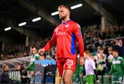 29 September 2023; Paddy Barrett of Shelbourne before the SSE Airtricity Men's Premier Division match between Shamrock Rovers and Shelbourne at Tallaght Stadium in Dublin. Photo by Stephen McCarthy/Sportsfile