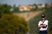 30 September 2023; USA captain Zach Johnson during the morning foursomes on day two of the 2023 Ryder Cup at Marco Simone Golf and Country Club in Rome, Italy. Photo by Ramsey Cardy/Sportsfile