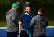 30 September 2023; Head coach Andy Farrell speaks to forwards coach Paul O'Connell and national scrum coach John Fogarty during an Ireland rugby squad training session at Complexe de la Chambrerie in Tours, France. Photo by Harry Murphy/Sportsfile