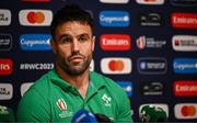30 September 2023; Conor Murray during an Ireland rugby media conference at Complexe de la Chambrerie in Tours, France. Photo by Harry Murphy/Sportsfile