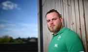 30 September 2023; Finlay Bealham poses for a portait  during an Ireland rugby media conference at Complexe de la Chambrerie in Tours, France. Photo by Harry Murphy/Sportsfile