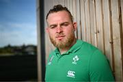 30 September 2023; Finlay Bealham poses for a portait  during an Ireland rugby media conference at Complexe de la Chambrerie in Tours, France. Photo by Harry Murphy/Sportsfile