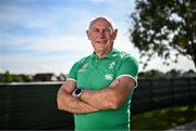 30 September 2023; Team manager Mick Kearney poses for a portrait during an Ireland rugby media conference at Complexe de la Chambrerie in Tours, France. Photo by Harry Murphy/Sportsfile