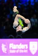 30 September 2023; Eamon Montgomery of Ireland competes in the Men's Floor Exercise Qualifications subdivision 2 during the 2023 World Artistic Gymnastics Championships at the Antwerps Sportpaleis in Antwerp, Belgium. Photo by Filippo Tomasi/Sportsfile