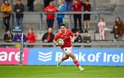 30 September 2023; Joey Carbery of Munster scores his side's second try during the representative match between Munster and Barbarians at Thomond Park in Limerick. Photo by David Fitzgerald/Sportsfile