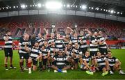 30 September 2023; Barbarians players after the representative match between Munster and Barbarians at Thomond Park in Limerick. Photo by David Fitzgerald/Sportsfile