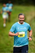 1 October 2023; Olympic silver medallist Kenny Egan during the Permanent TSB Sanctuary Run 2023 at the Cross Country track of the Sport Ireland Campus in Dublin. The Permanent TSB Sanctuary Run on the Sport Ireland campus attracted nearly 1,000 participants including refugees from Direct Provision centres across Ireland, Ukrainian people in Dublin, locals and Irish Olympians. The event, to celebrate diversity and interculturalism in Ireland today, was run by the Sanctuary Runners’ organisation and supported by the Olympic Federation of Ireland and Athletics Ireland. Photo by Stephen McCarthy/Sportsfile