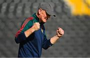 1 October 2023; James Stephens manager Brian Cody celebrates after his side's victory in the Kilkenny County Senior Hurling Championship quarter-final match between James Stephens and Graigue Ballycallan at UPMC Nowlan Park in Kilkenny. Photo by Tyler Miller/Sportsfile