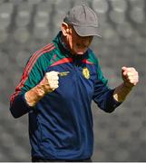 1 October 2023; James Stephens manager Brian Cody celebrates after his side's victory in the Kilkenny County Senior Hurling Championship quarter-final match between James Stephens and Graigue Ballycallan at UPMC Nowlan Park in Kilkenny. Photo by Tyler Miller/Sportsfile