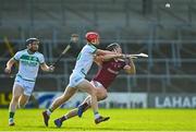 1 October 2023; Tom Kenny of Dicksboro in action against Adrian Mullen of Shamrocks Ballyhale during the Kilkenny County Senior Hurling Championship quarter-final match between Shamrocks Ballyhale and Dicksboro at UPMC Nowlan Park in Kilkenny. Photo by Tyler Miller/Sportsfile