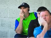 1 October 2023; Tinryland manager Stephen O'Meara watches the match from the stand during the Carlow County Senior Club Football Championship final match between Tinryland and Éire Óg at Netwatch Cullen Park in Carlow. Photo by Matt Browne/Sportsfile
