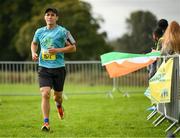 1 October 2023; Fatih Zitouche during the Permanent TSB Sanctuary Run 2023 at the Cross Country track of the Sport Ireland Campus in Dublin. The Permanent TSB Sanctuary Run on the Sport Ireland campus attracted nearly 1,000 participants including refugees from Direct Provision centres across Ireland, Ukrainian people in Dublin, locals and Irish Olympians. The event, to celebrate diversity and interculturalism in Ireland today, was run by the Sanctuary Runners’ organisation and supported by the Olympic Federation of Ireland and Athletics Ireland. Photo by Stephen McCarthy/Sportsfile