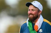 1 October 2023; Shane Lowry of Europe after the singles matches on the final day of the 2023 Ryder Cup at Marco Simone Golf and Country Club in Rome, Italy. Photo by Brendan Moran/Sportsfile