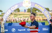1 October 2023; Justin Thomas of USA after the final day of the 2023 Ryder Cup at Marco Simone Golf and Country Club in Rome, Italy. Photo by Ramsey Cardy/Sportsfile