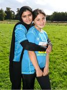 1 October 2023; Participants after the Permanent TSB Sanctuary Run 2023 at the Cross Country track of the Sport Ireland Campus in Dublin. The Permanent TSB Sanctuary Run on the Sport Ireland campus attracted nearly 1,000 participants including refugees from Direct Provision centres across Ireland, Ukrainian people in Dublin, locals and Irish Olympians. The event, to celebrate diversity and interculturalism in Ireland today, was run by the Sanctuary Runners’ organisation and supported by the Olympic Federation of Ireland and Athletics Ireland. Photo by Stephen McCarthy/Sportsfile