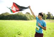 1 October 2023; Ismailkhan Ahmadzai, originally from Afghanistan, during the Permanent TSB Sanctuary Run 2023 at the Cross Country track of the Sport Ireland Campus in Dublin. The Permanent TSB Sanctuary Run on the Sport Ireland campus attracted nearly 1,000 participants including refugees from Direct Provision centres across Ireland, Ukrainian people in Dublin, locals and Irish Olympians. The event, to celebrate diversity and interculturalism in Ireland today, was run by the Sanctuary Runners’ organisation and supported by the Olympic Federation of Ireland and Athletics Ireland. Photo by Stephen McCarthy/Sportsfile