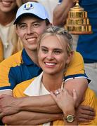 1 October 2023; Matt Fitzpatrick of Europe and his girlfriend Katherine Gaal after the final day of the 2023 Ryder Cup at Marco Simone Golf and Country Club in Rome, Italy. Photo by Brendan Moran/Sportsfile