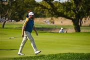 1 October 2023; Shane Lowry of Europe makes his way from the ninth green during the singles matches on the final day of the 2023 Ryder Cup at Marco Simone Golf and Country Club in Rome, Italy. Photo by Brendan Moran/Sportsfile