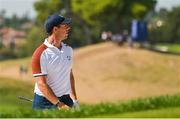30 September 2023; Rory McIlroy of Europe at the sixth green during the afternoon fourball matches on day two of the 2023 Ryder Cup at Marco Simone Golf and Country Club in Rome, Italy. Photo by Brendan Moran/Sportsfile