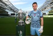 3 October 2023; Brendan Clarke of Galway United during the Sports Direct Men’s FAI Cup Semi-Final's media day at Aviva Stadium in Dublin. Photo by Stephen McCarthy/Sportsfile