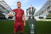 3 October 2023; Conor McCormack of Galway United during the Sports Direct Men’s FAI Cup Semi-Final's media day at Aviva Stadium in Dublin. Photo by Stephen McCarthy/Sportsfile