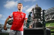 3 October 2023; Jamie Lennon of St Patrick's Athletic during the Sports Direct Men’s FAI Cup Semi-Final's media day at Aviva Stadium in Dublin. Photo by Stephen McCarthy/Sportsfile