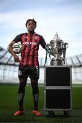 3 October 2023; Jonathan Afolabi of Bohemians during the Sports Direct Men’s FAI Cup Semi-Final's media day at Aviva Stadium in Dublin. Photo by Stephen McCarthy/Sportsfile