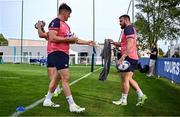4 October 2023; Dan Sheehan and Ronan Kelleher during an Ireland rugby squad training session at Complexe de la Chambrerie in Tours, France. Photo by Harry Murphy/Sportsfile
