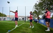 4 October 2023; Ireland players, from left, Rob Herring, Ronan Kelleher and Dan Sheehan during an Ireland rugby squad training session at Complexe de la Chambrerie in Tours, France. Photo by Harry Murphy/Sportsfile