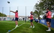 4 October 2023; Ireland players, from left, Rob Herring, Ronan Kelleher and Dan Sheehan during an Ireland rugby squad training session at Complexe de la Chambrerie in Tours, France. Photo by Harry Murphy/Sportsfile