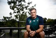 5 October 2023; Josh van der Flier poses for a portrait after an Ireland Rugby media conference at Le Domaine des Vanneaux Hotel in Paris, France. Photo by Harry Murphy/Sportsfile