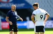 6 October 2023; Scotland head coach Gregor Townsend and Ali Price during the Scotland rugby captain's run at the Stade de France in Paris, France. Photo by Harry Murphy/Sportsfile