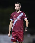 29 September 2023; Kyle Robinson of Drogheda United during the SSE Airtricity Men's Premier Division match between Dundalk and Drogheda United at Oriel Park in Dundalk, Louth. Photo by Ben McShane/Sportsfile