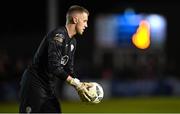 15 September 2023; Finn Harps goalkeeper Rory Kelly during the Sports Direct Men’s FAI Cup quarter-final match between Finn Harps and St Patrick's Athletic at Finn Park in Ballybofey, Donegal. Photo by Ramsey Cardy/Sportsfile