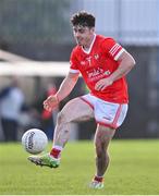 1 October 2023; Josh Gahan of Coralstown-Kinnegad during the Westmeath County Senior Club Football Championship final match between St Loman's and Coralstown-Kinnegad at TEG Cusack Park in Mullingar, Westmeath. Photo by Ben McShane/Sportsfile