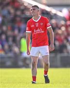 1 October 2023; Wayne Fox of Coralstown-Kinnegad reacts during the Westmeath County Senior Club Football Championship final match between St Loman's and Coralstown-Kinnegad at TEG Cusack Park in Mullingar, Westmeath. Photo by Ben McShane/Sportsfile