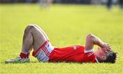 1 October 2023; Josh Gahan of Coralstown-Kinnegad reacts after the Westmeath County Senior Club Football Championship final match between St Loman's and Coralstown-Kinnegad at TEG Cusack Park in Mullingar, Westmeath. Photo by Ben McShane/Sportsfile